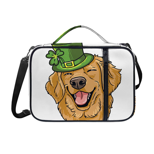 Patrick's Day Golden Retriever Print Shoulder Strap Bible Bag