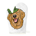 Patrick's Day Golden Retriever Print Single Oven Mitt