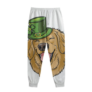 Patrick's Day Golden Retriever Print Sweatpants