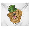 Patrick's Day Golden Retriever Print Tapestry