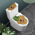 Patrick's Day Golden Retriever Print Toilet Lid And Tank Cover Set
