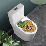 Patrick's Day Golden Retriever Print Toilet Lid Cover