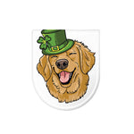 Patrick's Day Golden Retriever Print Toilet Lid Cover