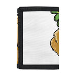 Patrick's Day Golden Retriever Print Trifold Wallet