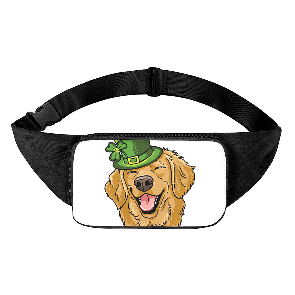 Patrick's Day Golden Retriever Print Waist Bag