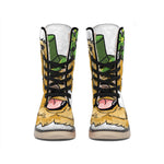 Patrick's Day Golden Retriever Print Winter Boots