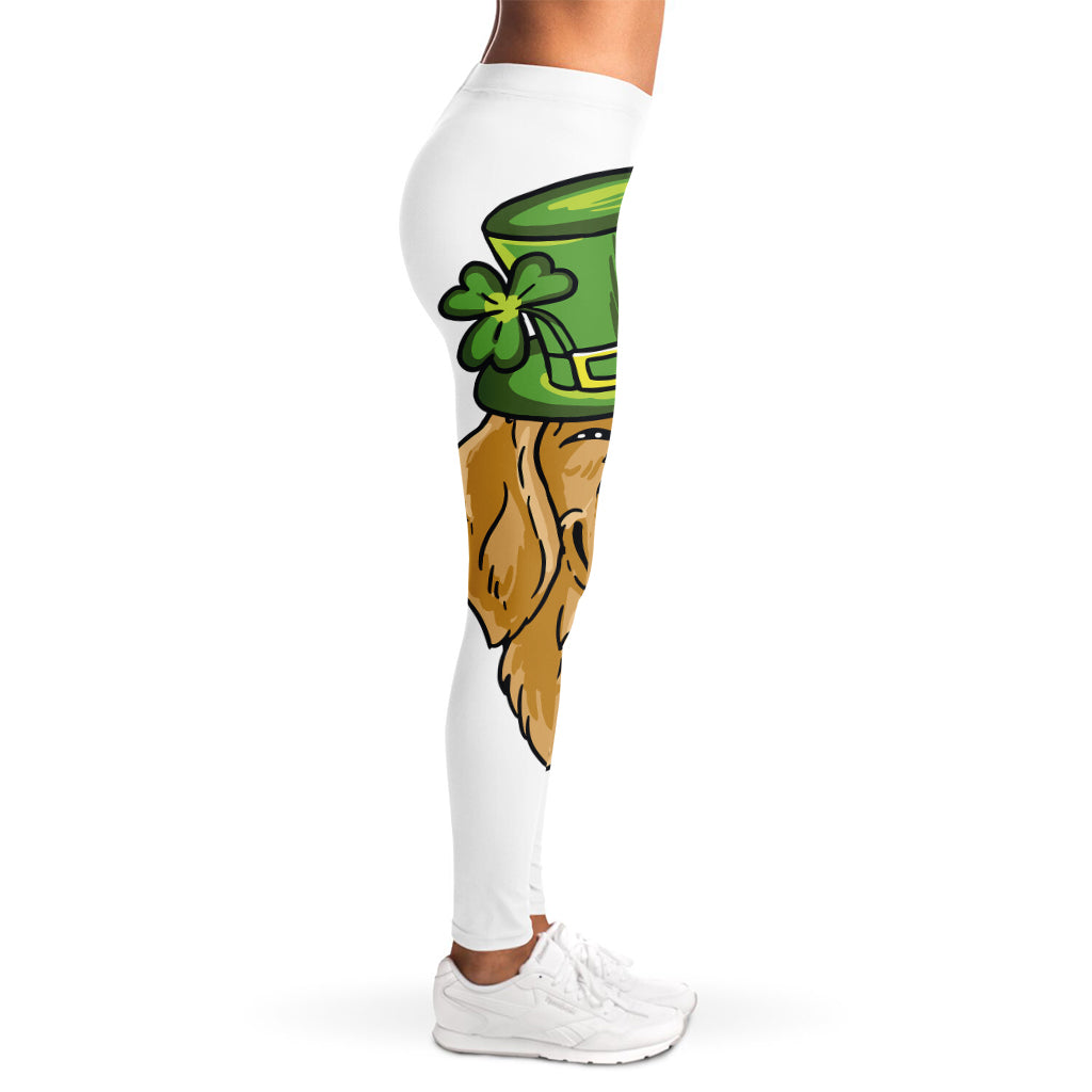 Patrick's Day Golden Retriever Print Women's Leggings
