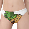 Patrick's Day Golden Retriever Print Women's Panties