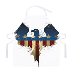 Patriotic American Eagle Print Adjustable Apron