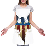 Patriotic American Eagle Print Adjustable Apron