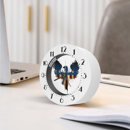 Patriotic American Eagle Print Alarm Clock