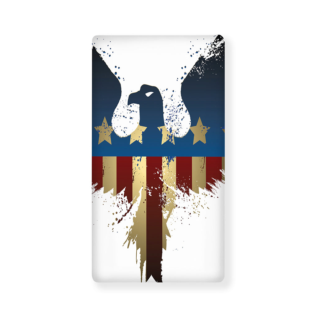 Patriotic American Eagle Print Baby Crib Sheet