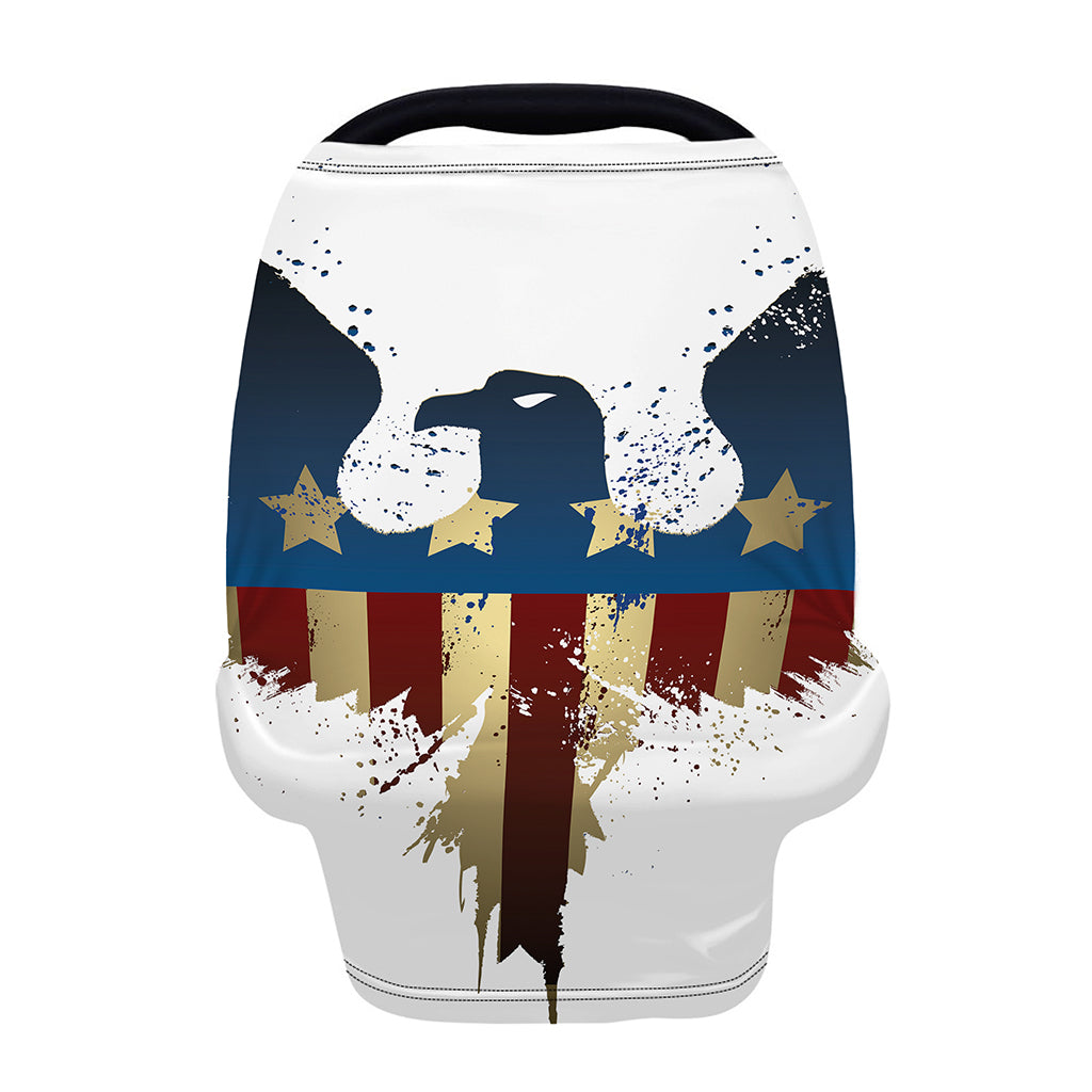 Patriotic American Eagle Print Baby Seat Cover