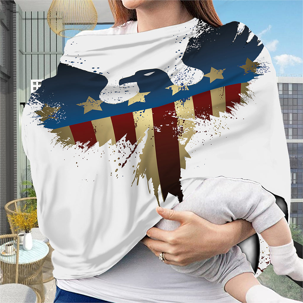 Patriotic American Eagle Print Baby Seat Cover