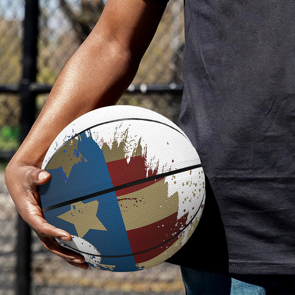 Patriotic American Eagle Print Basketball