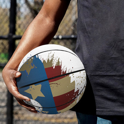 Patriotic American Eagle Print Basketball