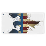 Patriotic American Eagle Print Beach Towel