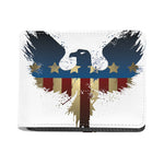 Patriotic American Eagle Print Bifold Wallet