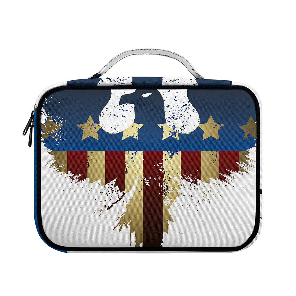 Patriotic American Eagle Print Briefcase Bible Bag