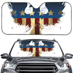 Patriotic American Eagle Print Car Windshield Sun Shade
