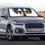 Patriotic American Eagle Print Car Windshield Sun Shade