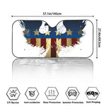 Patriotic American Eagle Print Car Windshield Sun Shade