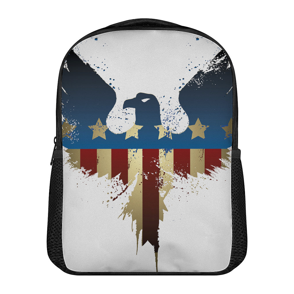 Patriotic American Eagle Print Casual Backpack