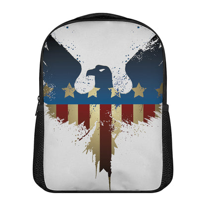 Patriotic American Eagle Print Casual Backpack