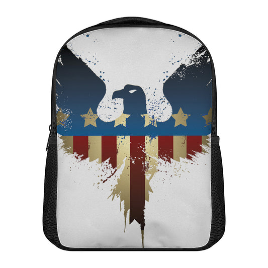 Patriotic American Eagle Print Casual Backpack