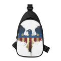 Patriotic American Eagle Print Sling Bag
