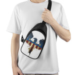 Patriotic American Eagle Print Chest Bag