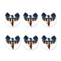 Patriotic American Eagle Print Coaster Set