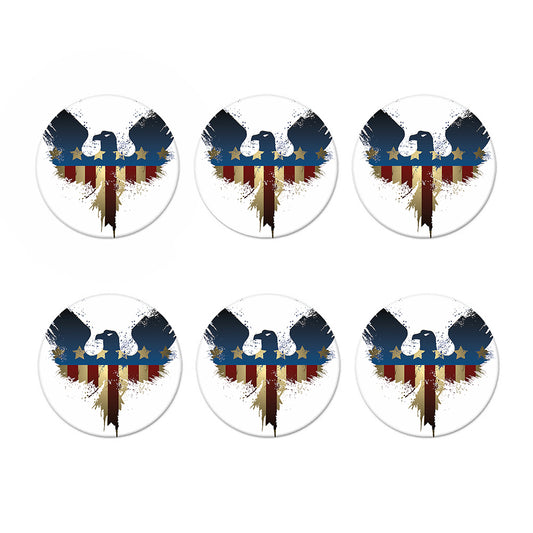 Patriotic American Eagle Print Coaster Set