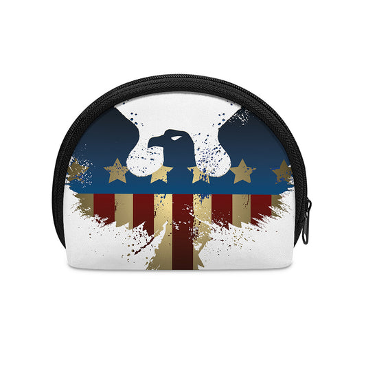 Patriotic American Eagle Print Coin Purse