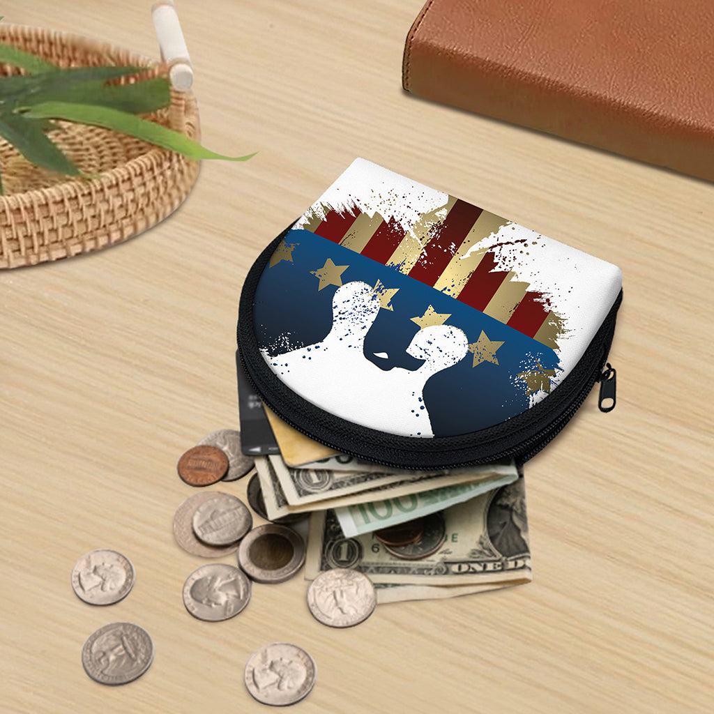 Patriotic American Eagle Print Coin Purse