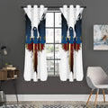 Patriotic American Eagle Print Grommet Curtain Panels