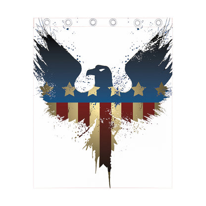 Patriotic American Eagle Print Curtain