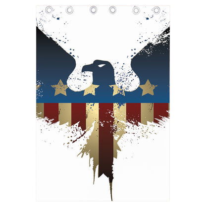 Patriotic American Eagle Print Curtain