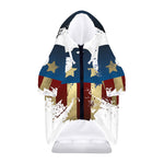 Patriotic American Eagle Print Dog Zip Up Hoodie