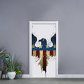 Patriotic American Eagle Print Door Sticker