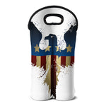 Patriotic American Eagle Print Double Neoprene Wine Tote