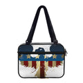 Patriotic American Eagle Print Double Strap Bible Bag