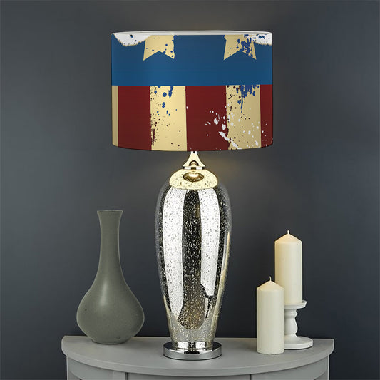 Patriotic American Eagle Print Drum Lamp Shade