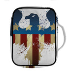 Patriotic American Eagle Print Front Pocket Bible Bag