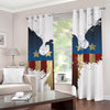 Patriotic American Eagle Print Grommet Curtains