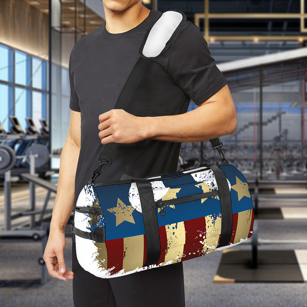 Patriotic American Eagle Print Gym Bag