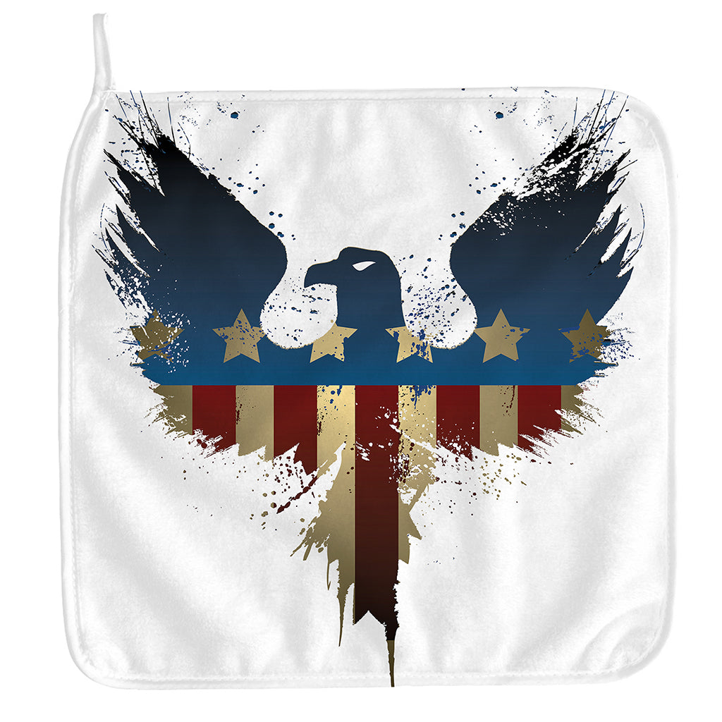 Patriotic American Eagle Print Hand Towel