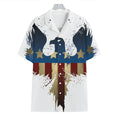 Patriotic American Eagle Print Hawaiian Shirt