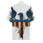 Patriotic American Eagle Print Hawaiian Shirt