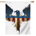 Patriotic American Eagle Print House Flag